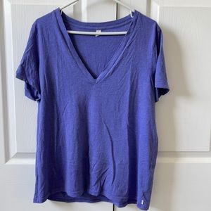 TNA purple v neck